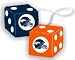Official NFL National Football League Licensed Team Logo Fuzzy Dice shape Mirror Danglers - Denver Broncos