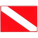 Super Heavy Dive Flag Sticker 1 / 8 &acute; clear vinyl top coating 2 1 / 2 &acute; x 3 1 / 2 &acute; . - B0000DYSNO