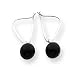 Sardelli - 14kt White Gold Onyx Bead Dangle Earrings