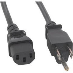 IEC 10 ft. Power Cord Black 18/3