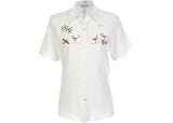 Alfred Dunner Wish You Were Here Flamingos Blouse