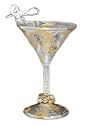 Lolita Martini Glass Christmas Ornament Jingle Bells