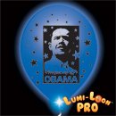 Barack Obama Lumi-Loons Balloon Lights, Light Up White Balloons, Blue Lights
