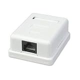 External RJ45 Cat 5e Wall Jack, Single