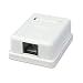 External RJ45 Cat 5e Wall Jack, Single