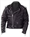 Leather Motorcycle Jackets Classic Biker Jacket MJ400
