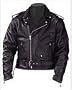 Motorcycle Jackets - Mens Classic Leather Motorcycle Jacket MJ400
