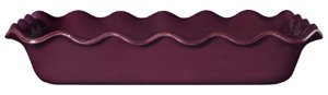 Emile Henry Urban Rectangular Baking Dish - Ruffled - Plum
