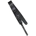 Planet Waves 2.5 Deluxe Blasted Leather Guitar Strap w/ Row Rivets - Black