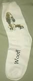 Basset Hound Puppies Dogs Woof Ladies Socks 9-11