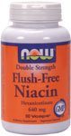 Now foods Flush Free Niacin 500mg 2X 90 Vcaps