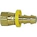 Imperial 92036 Low Pressure Barb Tite Fitting, 3/8" X 3/8", Brass (Pack of 10)