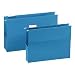 Smead Hanging Pocket, Letter, 3-Inch Expansion, Sky Blue, 25 per Box (64270)