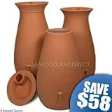 Cascata Rain Barrel Terra Cotta Trio Value Kit
