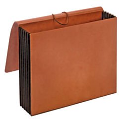 Globe-Weis/Pendaflex Redrope Letter Size Wallet File, 3-1/2 Inch Expansion, 9.5 x 11.75 Inches, Brown, (C1053E)