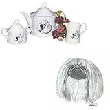 Pekingese Tea Set, Porcelain by Rosalinde
