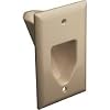 DataComm 45-0001-IV 1-Gang Recessed Low Voltage Cable Plate (Ivory)