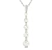 Ladies Journey Of Life 5 Stone Round Graduated Bar Set Diamond Pendant on 18 Cable Chain Diamond .75cttw I/j Vs