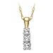 10kt. Gold, 1/4 ct.tw. Three Diamond Fashion Pendant