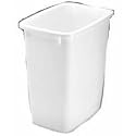 Rubbermaid #2805-00WHT 21QT White Wastebasket