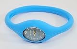 GSI Quality Waterproof Silicone Gel Sporty Wrist Band Watch - Oval Face, For Children And Sports - Blue