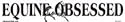 Equine obsessed bumper sticker