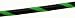 Small-Medium (38") weighted (625g) Black & Fluorescent Green exercise & dance Hoola Hula Hoop
