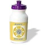 Florene Jewish Theme - Gold and Blue Pesach With Star - Water Bottles