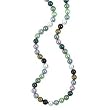 925 Silver & Multi-Colored Mother of Pearl Necklace- 35 IN