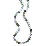 925 Silver & Multi-Colored Mother of Pearl Necklace- 35 IN