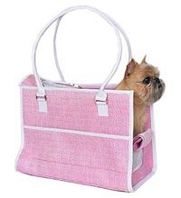 The NY Dog Samantha Straw Pet Carrier