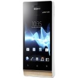 Sony Mobile XPERIA miro Smartphone - Wi-Fi - 3G - Bar - White, Gold