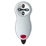 Wireless Remote, 50' Range, 1-7/8x4-1/2x3/4, Black/Silver, Sold as 1 each