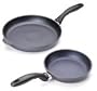Swiss Diamond Cast-Aluminum Nonstick 8- and 11-Inch Open Fry Pan Set