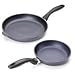 Swiss Diamond Cast-Aluminum Nonstick 8- and 11-Inch Open Fry Pan Set