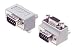 Low Profile Right Angle Adapter, DB9 Male / Female, Cable Exit 2