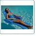 Folding Baja II swimming Pool Lounge lounger float BLUE