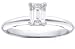 1Ct. 14K. White Gold Certified Emerald Cut Diamond Solitaire Engagement Ring