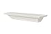 WELLAND 24 Inch x 3.25 Inch x 5.25 Inch Corona Crown Molding Wall Shelf White
