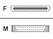 Adaptec - Scsi External Adapter - Hd-50 (m) - 50 Pin Centronics (f) - 2 In