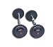 Black Barbell Sets W/ Rubber End Caps - 25-115 lb. Set