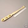 Delux Bamboo Wood Backscratcher with 2 Massage Rollers