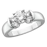 14kt. White Gold, 1 ct.tw. Diamond Unity Ring