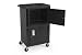 Black Industrial Audio Visual Storage Cabinet 250 Lb. Capacity
