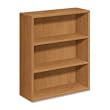 10500 Series Bookcase, 3 Shelves, 36w x 13-1/8d x 43-3/8h, Mahogany