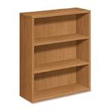 HON 105533NN - 10500 Series Bookcase, 3 Shelves, 36w x 13-1/8d x 43-3/8h, Mahogany
