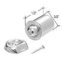 Nickel Plated Shower Door Bullet Catch - Package