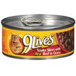 9Lives Sliced Beef in Gravy (24/5.5-oz cans)