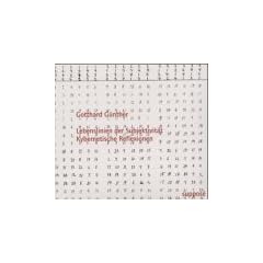 Lebenslinien der Subjektivit�t, Kybernetische Reflexionen, 1 Audio-CD