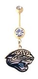 Jacksonville Jaguars belly button ring